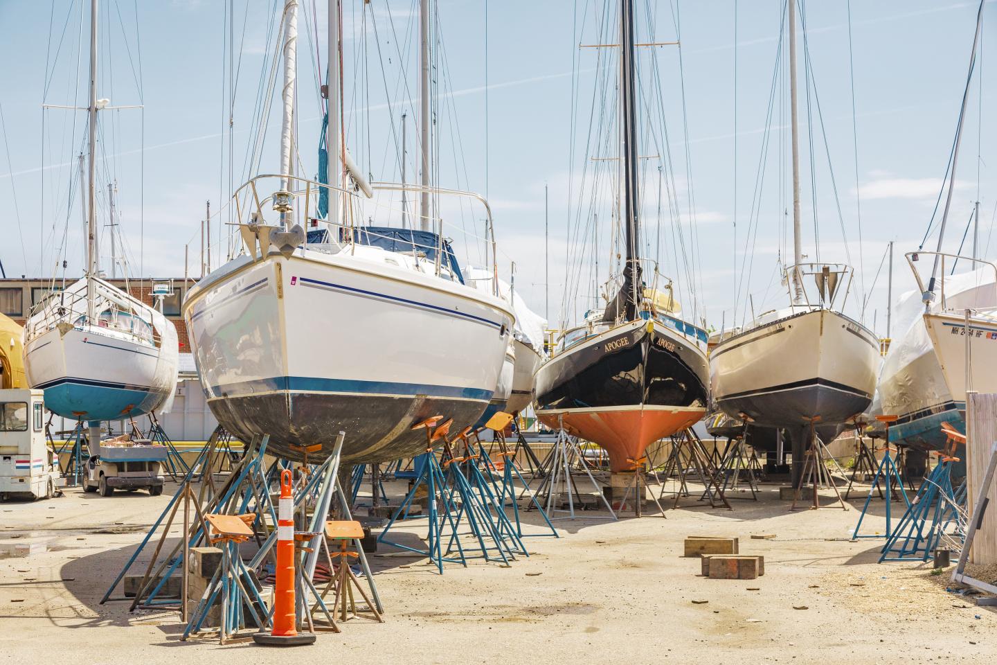 Various boats stored at BHSM