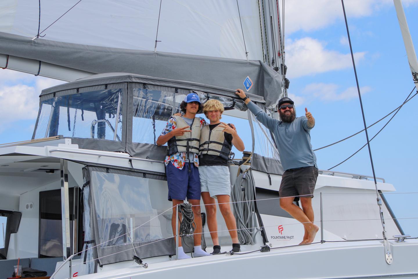 Piers Park Sailing students during Piers to Piers