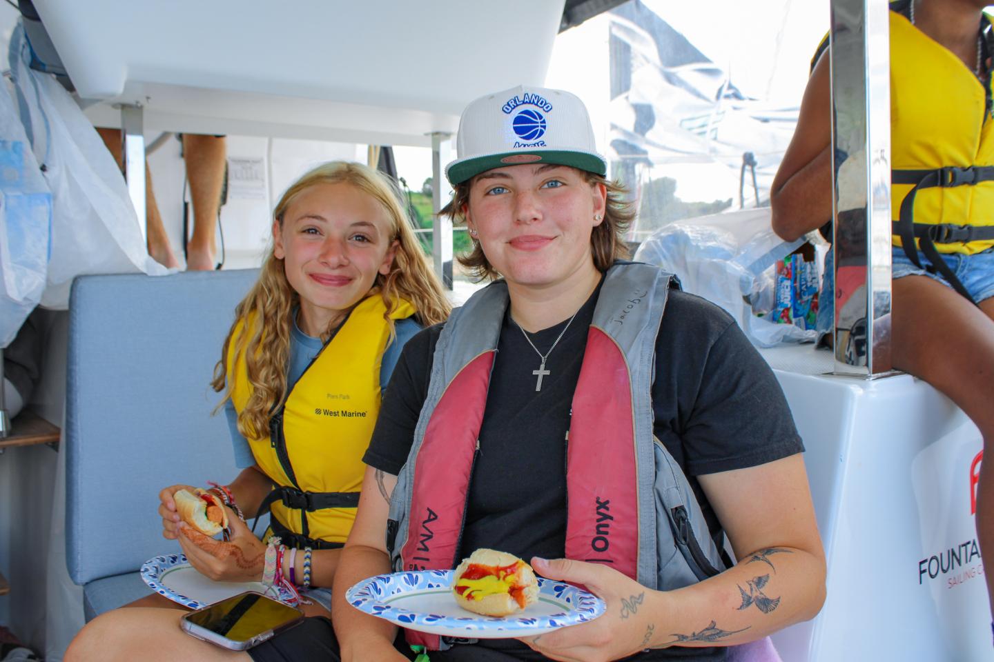 Piers Park Sailing students during Piers to Piers